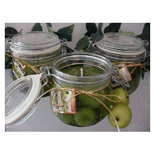  Green Tomatoes Scented Glass Gel Preserve Jar Candle 16 Oz 
