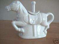 PORCELAIN CAROUSEL HORSE PITCHER   BY MARYLAND CHINA  