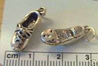 Sterling Silver Lg Solid Tap Shoe Dance Charm  