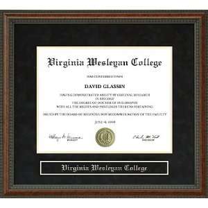  Virginia Wesleyan College (VWC) Diploma Frame Sports 