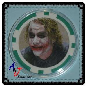 Heath Ledger The Joker Poker Chip Card Guard Protector  