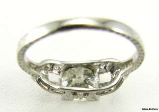   Cut DIAMOND VS1 G H Antique ENGAGEMENT RING   Platinum C. 1910s  