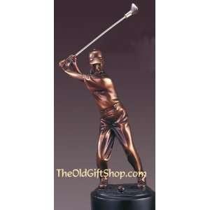  Bronze Golf Trophy Before Swing Decor