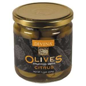 Divina, Olives, Grn Stfd W / Citrus Grocery & Gourmet Food