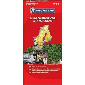  Michelin Map No. 711 Scandinavia & Finland, Scale 1 