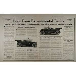   Ad Winton Six Antique Car Auto   Original Print Ad