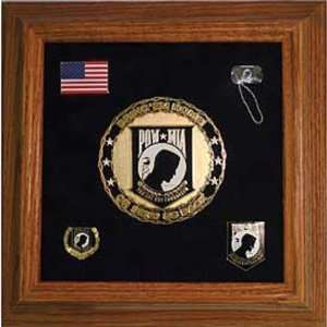  POW MIA Medallion Framed with Pins 10 5/8 Patio, Lawn & Garden