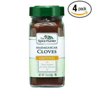 The Spice Hunter Cloves, Madagascar, Ground, 1.9 Ounce Jars (Pack of 4 