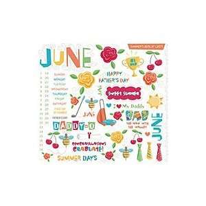  Calendar Rub ons 8x8   June Arts, Crafts & Sewing