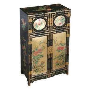  Handmade Storage Cabinet with Four Seasons Motif in 