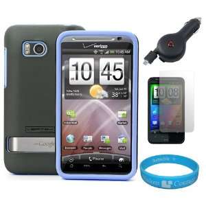 Grey & Sky Blue) Vertex Duo Protector Case with Screen Protector for 