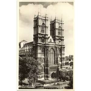   Vintage Postcard Westminster Abbey London England UK 