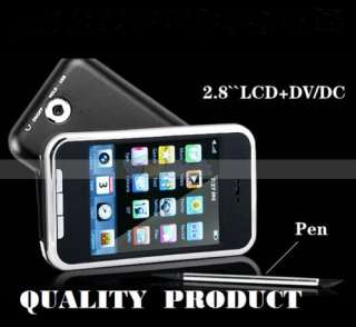 New 8GB 2.8 Touch Screen  MP4 Audio Video Player 1.3MP Camera 