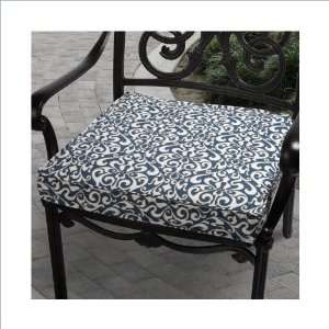  Mozaic Richloom 20 Outdoor Chair Cushion   Blue,Ivory 