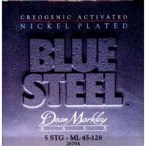 Dean Markley Bass Blue Steel NPS 5 String Medium Light, .045   .128 