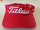 TITLEIST LOW PROFILE VISOR RED GOLF Hat Cap Pro V1 NEW NR Free S/H