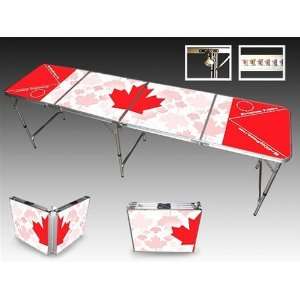  Canadian Flag Maple Leaf Beer Pong Table   Premium Graphic 