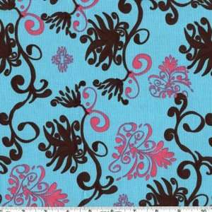  45 Wide Annabella Rochelle Rachel Turquoise Fabric By 