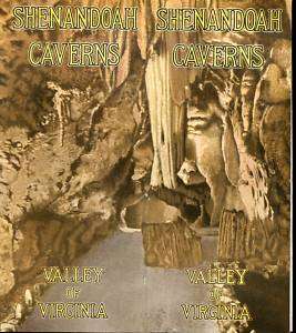 Vintage Brochure SHENANDOAH CAVERNS VIRGINIA 1920S  