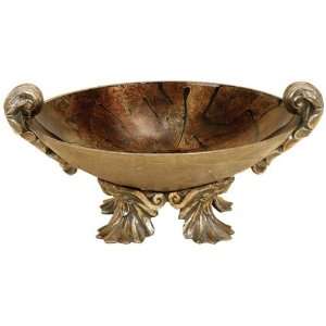  Elegant Glass Polystone Decorative Bowl