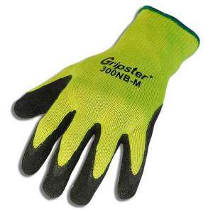 Gripster Glove   Neon Yellow / Black Rubber Palm   XL  