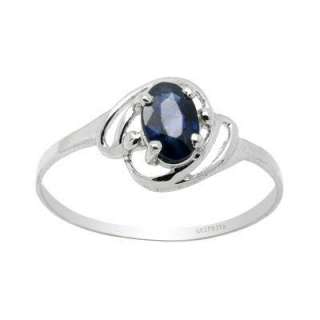 6X4mm Sapphire Fire Blue Topaz 925 Sterling Silver Ring  