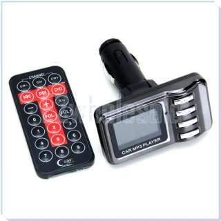 USB Car Kit TV Shape LCD  Player Wireless FM Transmitter Modulator 