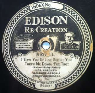   KNECHT / ERNEST L STEVENS Lonesome Mama Blues Rare 10 Edison 1922 78