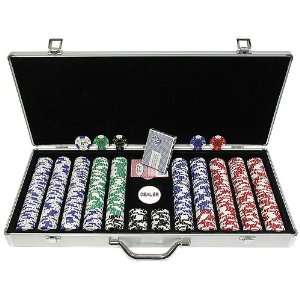  650 Landmark Lucky Crowns 11.5g Poker Chips w/Aluminum Case 