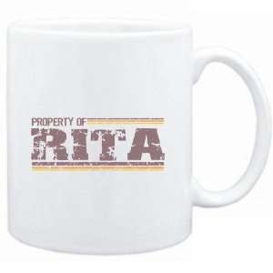  Mug White  Property of Rita   Vintage  Female Names 