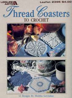 Thread Coasters, 12 crochet patterns OOP  