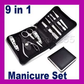 in 1 Nail Care Clipper Pedicure Manicure Set Kit Case  