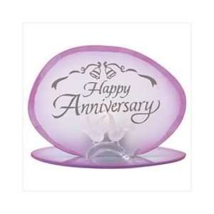  Happy Anniversry Glass Candle Holder