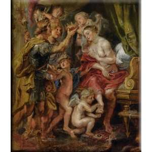  Alexander and Roxana 26x30 Streched Canvas Art by Rubens, Peter 