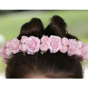    Flower Girl Hair Wreath in White, Ivory, Lilac or Pink Beauty