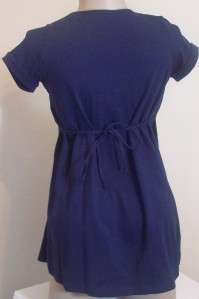 New Avec Moi Maternity Womens Clothes Navy Blue Shirt Top Blouse S M L 