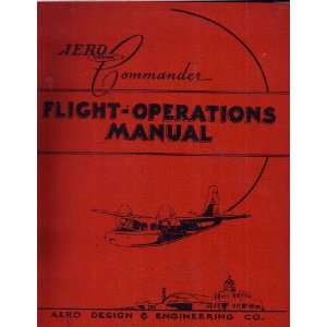  Aero Commander 560 Aircraft Flight Manual Aero Commander Books
