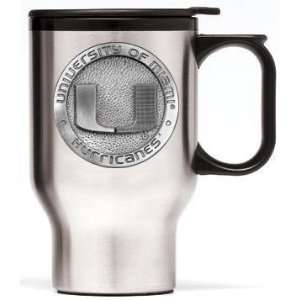   Hurricanes Stainless Steel Travel Mug 14 oz   NCAA College Athletics