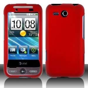  HTC Freestyle F8181 Cell Phone Rubber Red Protective Case 
