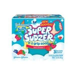  Johnsons Kids Super Sudzer EZ Grip Soap Berry Breeze 3X2 