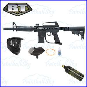 BT4 BT Omega Black Paintball Marker Gun Sniper PACKAGE with Tacamo 