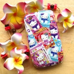 com Hello Kitty different style stamp Hard Case Cover for Blackberry 