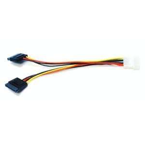   Pin (Old Style) to 2 x 15 Pin SATA Power Connector Electronics