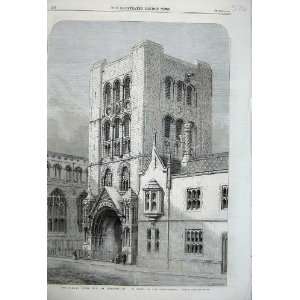   1860 Norman Tower Bury Edmonds Buildings Church Piper