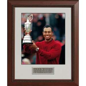  Tiger Woods 2000 British Open Trophy at St. Andrews Framed 