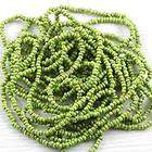 11/0 AVOCADO GREEN / PICASSO CZECH SEED BEADS   20grams