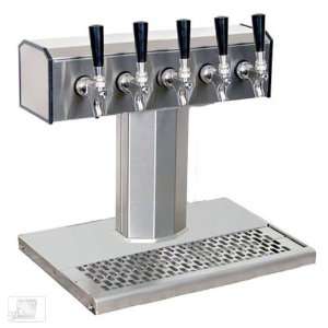 Glastender BT 5 SS Stainless Steel 5 Faucet Tee Tower 
