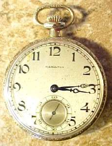   918 ~ 1928 Antique Pocket Watch 12s / 19 Jewels; 14KT Gold Filled Case