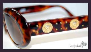 Vintage GIANNI VERSACE model 527 B MEDUSA Tortoise Sunglasses ga ga 
