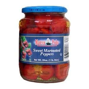 Sweet Marinated Peppers (marco polo) 24oz  Grocery 
